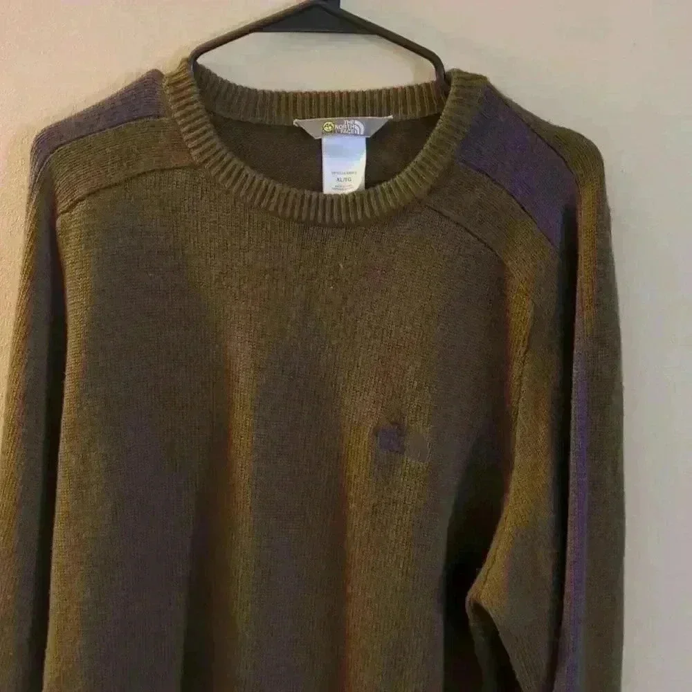 The North Face knitted sweater, green, XL